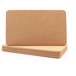 Itopfox Cork Trivet Set, Heat Resistant Cork Coasters for Kitchen, Rectangle Cork Placemats and Hot Pads, Pack of 4 - 1 of 4