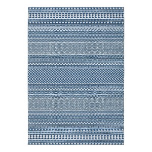 Washable Boho Geometric Rug Non Slip Low Pile Rug Soft Throw Floor Cover Foldable Indoor Carpet for Living Room Bedroom Playroom Nursery - 1 of 4