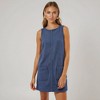 Knit & Lounge Women’s Sleeveless Knit Mini Dress Front Seam Pocket Detail Relaxed Fit Pullover Casual Style - 4 of 4