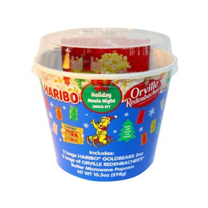 HARIBO Popcorn Bucket Gummy Christmas Candy - 10.5oz - 1 of 3
