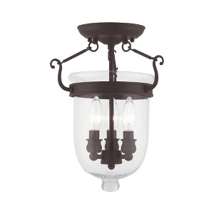 Livex Lighting Jefferson 3 - Light Flush Mount in  Bronze - 1 of 1