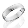 Pompeii3 10K White Gold Mens 6mm Brushed Comfort Fit Wedding Band - 2 of 3