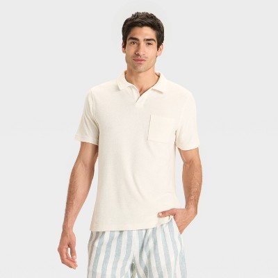 Men's Terry Cloth Polo Shirt - Goodfellow & Co™