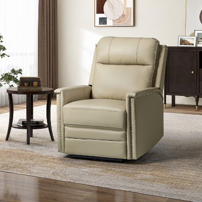 Ottfried Genuine Leather Power Recliner | ARTFUL LIVING DESIGN
