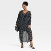 Women's Balloon Long Sleeve Maxi Shift Dress - Ava & Viv™ - 3 of 3
