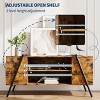 ODK TV Stand, Modern Mid Century Entertainment Center with Storage, Adjustable Shelves, TV Media Console Table for Living Room - 4 of 4