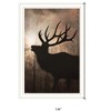 HomeRoots Elk Sunrise White Framed Print Wall Art - 3 of 4