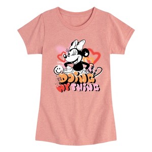Girls' - Disney - Minnie Mouse Doing My Thing Fitted Short Sleeve Graphic T-Shirt - 1 of 4