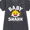 Girls' - Baby Shark - Baby Shark Graphic Short Sleeve Fleece Dress - 2 of 4