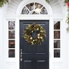 Golden Luxe 28"D Gilded Faux Pine Wreath W/ Gold Ornaments & Pine Cones - FXP1098 -Multicolored - Safavieh - 2 of 4