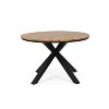 Soto Round Outdoor Acacia Wood Dining Table Teak/Black - Christopher Knight Home - 4 of 4