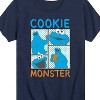 Boys' - Sesame Street - Cookie Monster Grid Short Sleeve Graphic T-Shirt - 2 of 4