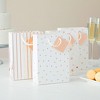 Sparkle and Bash 24 Pack White and Rose Gold Party Bags for Candy, Small Gifts, Metallic Rose Gold, 4 Designs, 7.9 x 5.5 x 2.5 In - 2 of 4