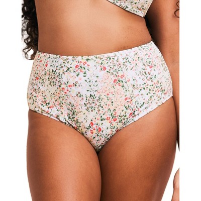 Adore Me Women's Valcea High Waisted Swimwear Floral Bottom