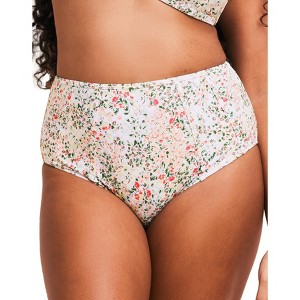 Adore Me Women's Valcea High Waisted Swimwear Floral Bottom - 1 of 4