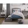 AFI Furnishings Warren Platform Bed T with Drawers AG - 3 of 4