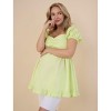 Women's Off the Shoulder Short Sleeve Babydoll Maternity Top | Motherhood Maternity - 4 of 4