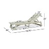 PAGED Pool Lounge Chairs Patio Chaise Lounge All Weather Reclining Chair for Outside, Beach, Lawn, Yard - 2 of 4