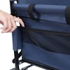 NAYSAYE Wagons Convertible Folding Wagon with Bench Seat and Storage for Outdoor Adventures, Dark Blue, 37"*24.02"*40.94" - 2 of 4