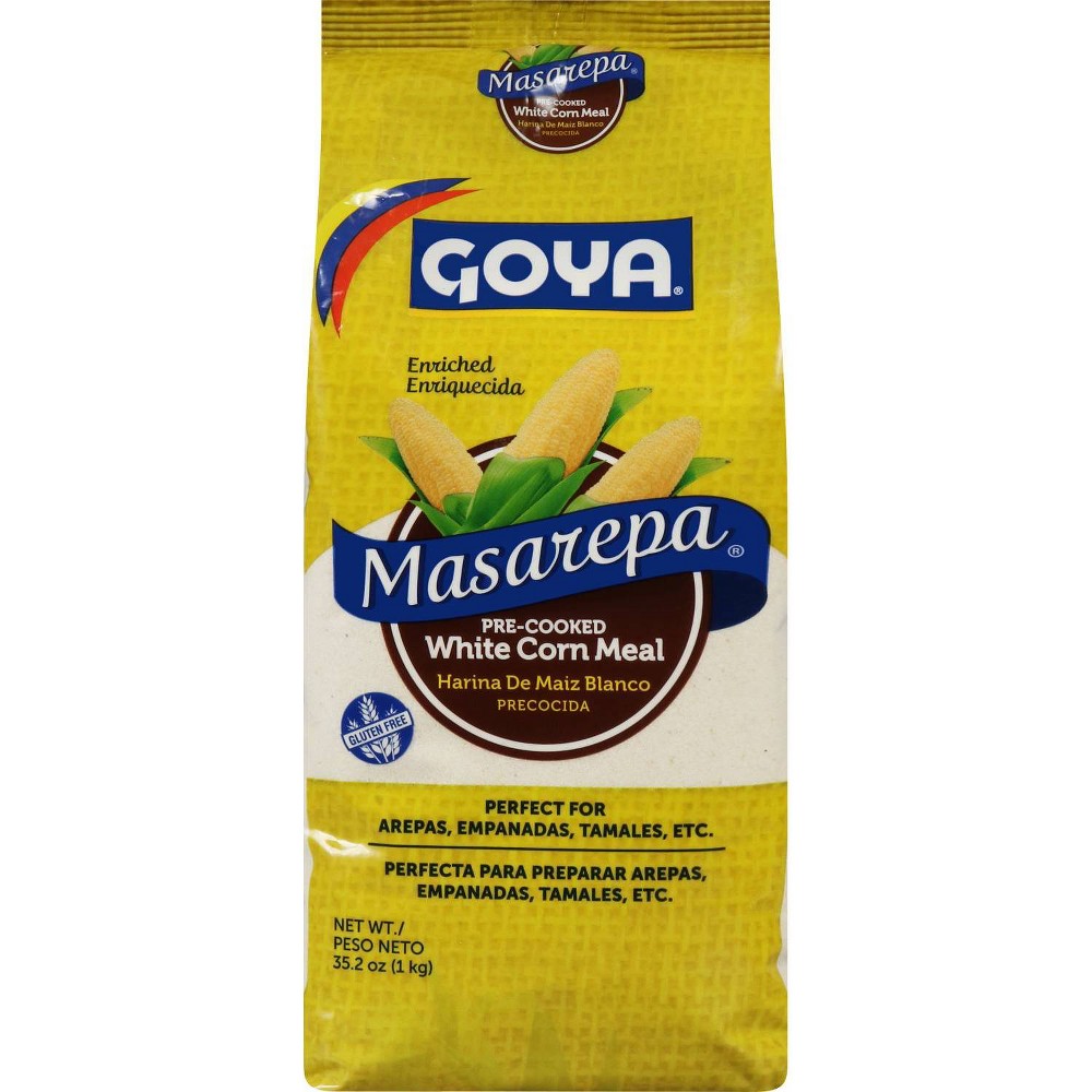 GOYA Masarepa Pre-Cooked White Corn Meal   35.2 oz Pouch