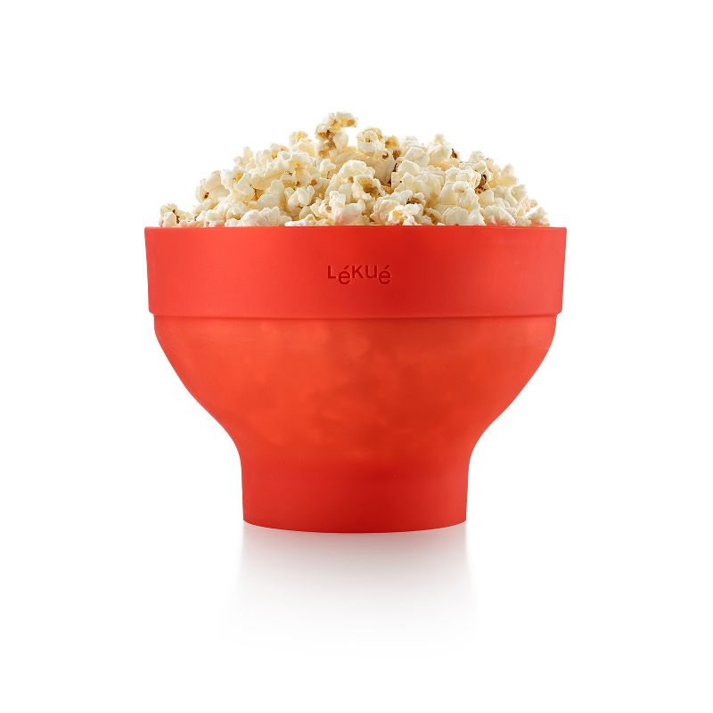 Lekue Microwave Jumbo Popcorn Maker XL, Red, 1 of 7