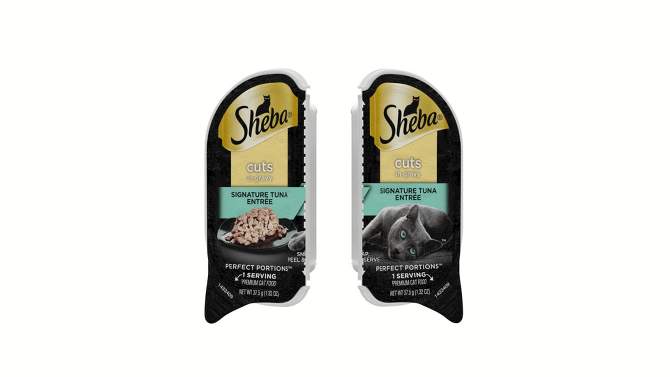 Sheba Perfect Portions Cuts In Gravy Chicken, Salmon &#38; Tuna Entr&#233;e Premium Adult Wet Cat Food - 2.6oz/18ct Variety Pack, 2 of 7, play video