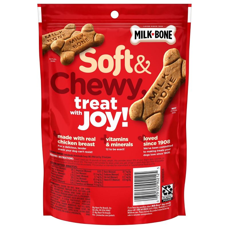 Milk-Bone Soft & Chewy Chicken Flavor Dog Treats, 3 of 11