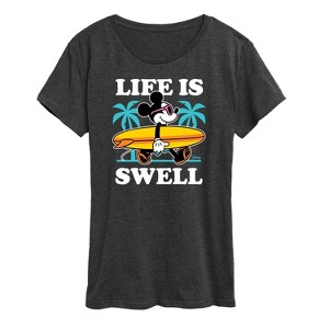 Women's - Disney - Life Is Swell Short Sleeve Graphic T-Shirt - 1 of 4