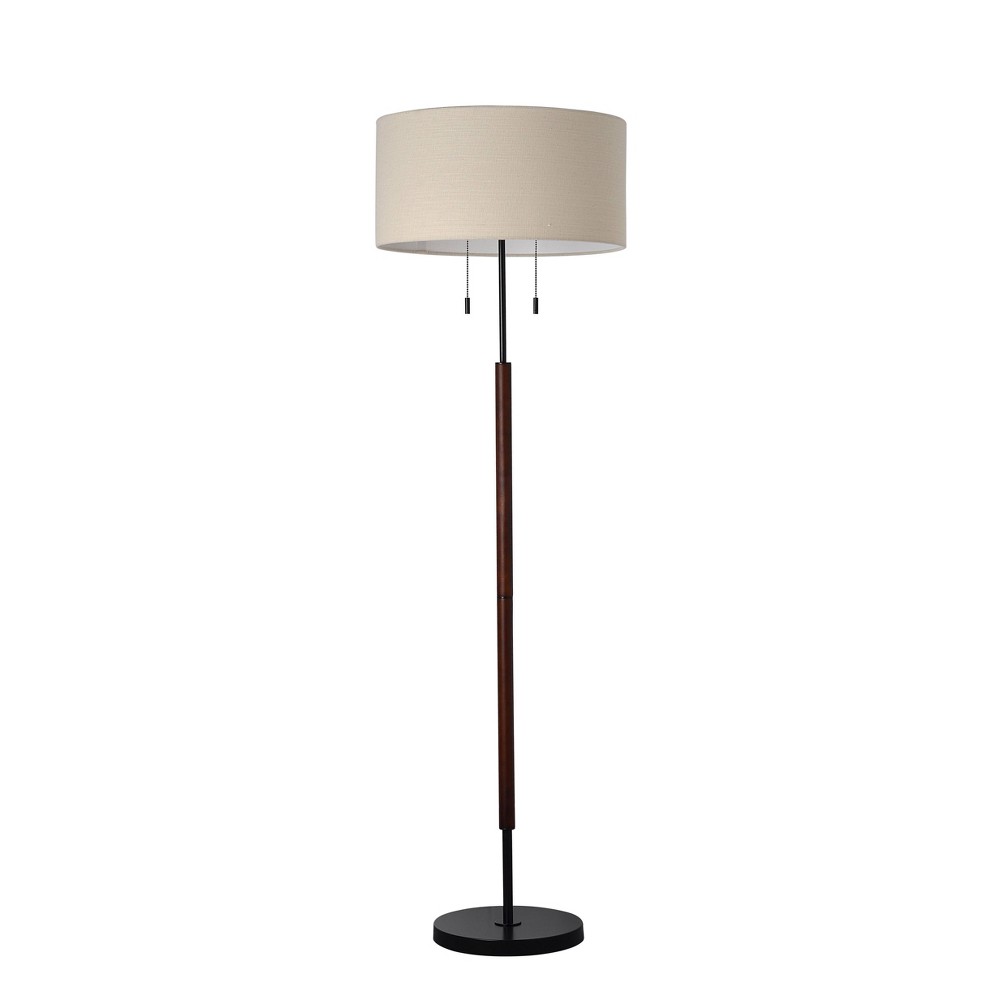 Cut Off Base Floor Lamp Black (Includes LED Light Bulb) - Project 62