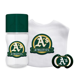 Baby Fanatic Officially Licensed 3 Piece Unisex Gift Set - MLB Oakland Athletics - 1 of 3