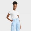 Women's Short Sleeve Ribbed 2pk Bundle T-Shirt - A New Day™ - 2 of 3