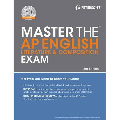 Master the AP English Literature & Composition Exam - 3rd Edition by  Peterson's (Paperback)