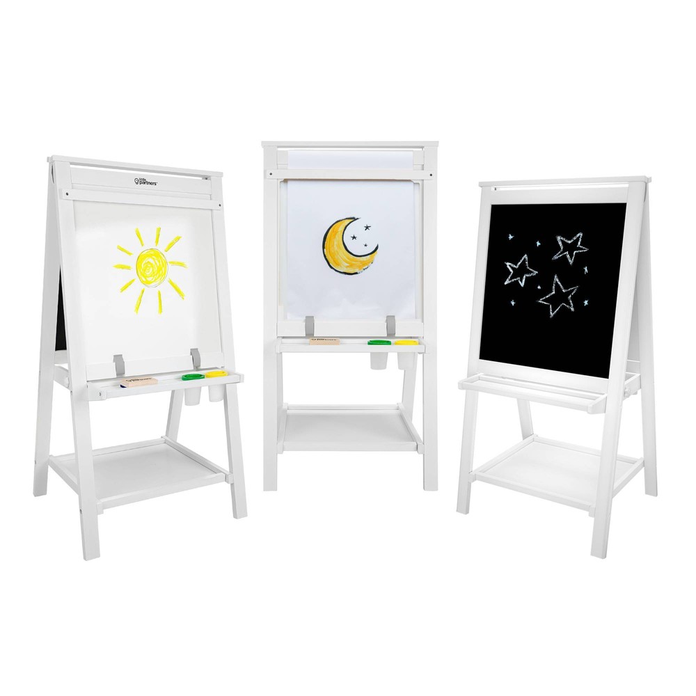 Little Partners Folding Artist EZ Easel - Soft White