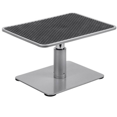 Adjustable Silver Monitor Riser Stand with Non-Slip Surface