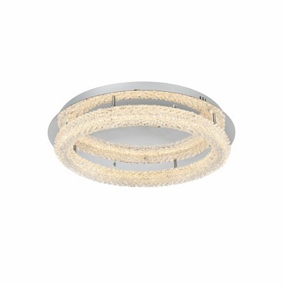 Elegant Lighting Bowen 1 - Light Flush Mount in  Chrome