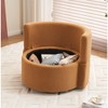 PAGED Modern Accent Chair, Living Room Chair with Armrests and Wooden Frame, Reading Chair for Bedroom, Living Room Furniture - 2 of 4
