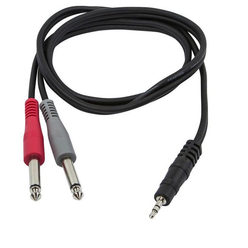 Monoprice 1/8 Inch TRS Male to Dual 1/4 Inch TS Male Cable - 5 Feet - Black | Connect Your IPod, IPhone, Android SmartphoneTo Pro Audio Gear, 2 of 5