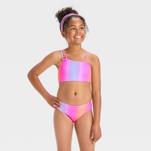 Girls' Cross My Heart Bikini Set - Cat & Jack™ - 1 of 3