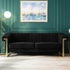 NicBex Couches for Living Room 83" Sofa Upholstered 3-Seat Couch Soft Sponges Comfy Modern Sofa with Gold Accents for Apartment - 4 of 4