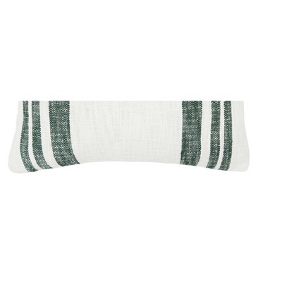 Morgan Striped Cotton Rectangular Throw Pillow with Tassels