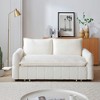 NicBex Couches for Living Room 3-Seater Sofa 3 in 1 Pull Out Couch Bed Comfy Teddy Upholstered Sofa with Chaise for Bedroom - 4 of 4