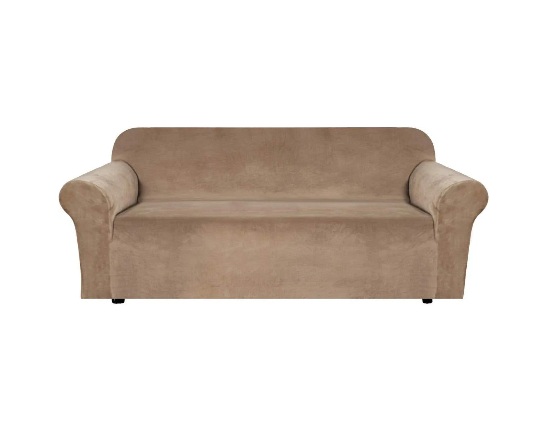 H.Versailtex Stretch Velvet Sofa Covers for Cushion Couch Covers Sofa Slipcovers Furniture Protector LUGGAGE Sofa