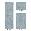 Lux Premium 100% Cotton  Ultra-Soft Tufted Solid Reversible 3 Piece Bath Rug Set, Water-Absorbent, Durable, Machine Washable Bathroom Rug - 2 of 4