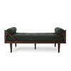 Chaise Lounge Sofa,Two-Armed Chaise Lounge With Button Tufting And Waffle Stitching,Chaise Lounge In Living Room-Cuddlewood - 3 of 4
