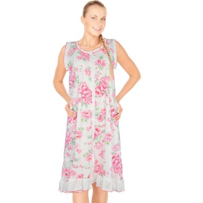 JEFFRICO Womens Sleeveless Nightgowns Sleepwear Soft Pajama Dress Nightshirts