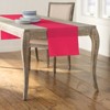 Slickblue 14"x108" Linen-Look Table Runner – Polyester Poplin, Wrinkle-Resistant, Serged Edge Finish, 41 Color Options - 2 of 3