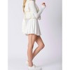 Women's Cropped Puffer Vest - Peach Love L - 2 of 4