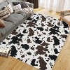 Fulvari Animal Milk Cow Print Washable Decorative Rug Adult Women Brown Highland Cow Print Rug for Boys Girls - 4 of 4