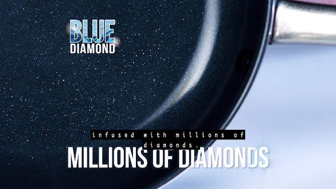 Blue Diamond 10pc Cookware Set Blue, 2 of 11, play video