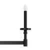 Hunter 18.25" Briargrove Ceiling Light Matte Black Finish - 7-Bulb Linear Chandelier for Modern Spaces - 3 of 4